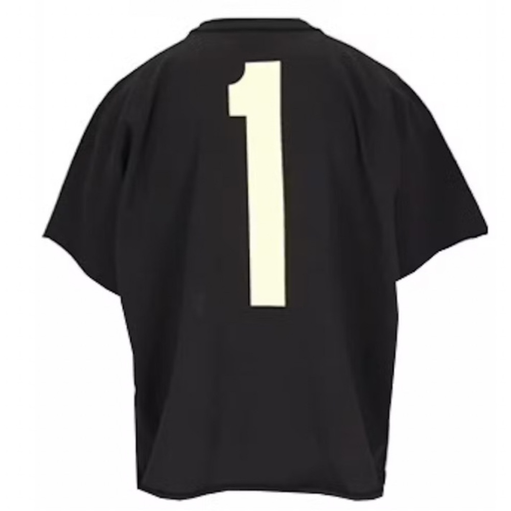 Yeezy Black T-Shirt with White Number 1